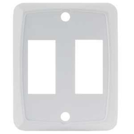Jr Products Double Wall Plate - White J45-12875